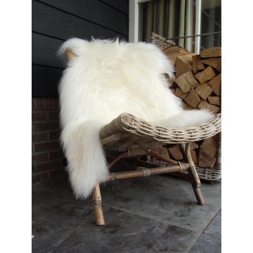 peau mouton islande blanc 100-110cm