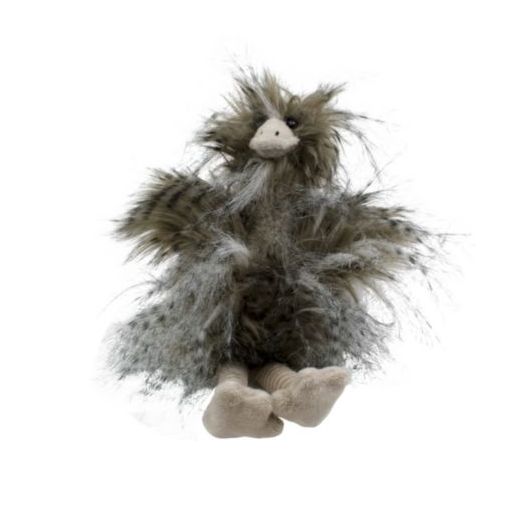doudou cheveux longs autruche 18cm*