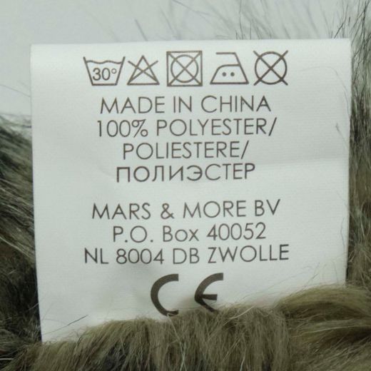 doudou cheveux longs chouette 18cm