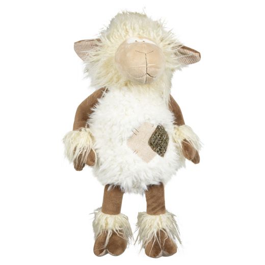 doudou gentille cheveux longs chèvre 25cm