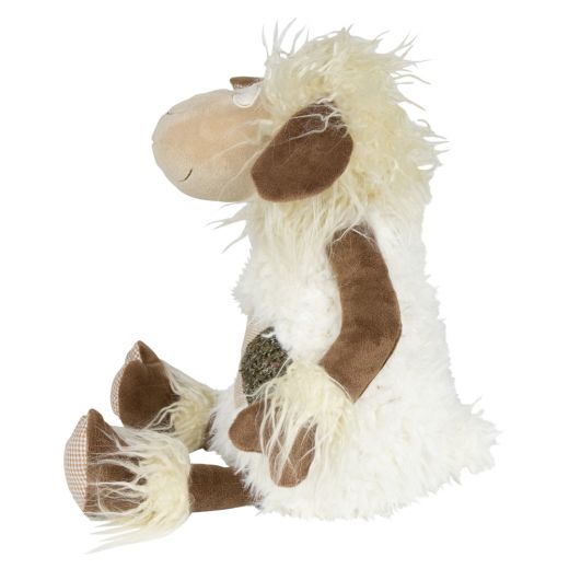 doudou gentille cheveux longs chèvre 25cm