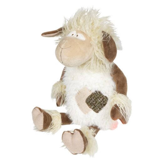 doudou gentille cheveux longs chèvre 25cm