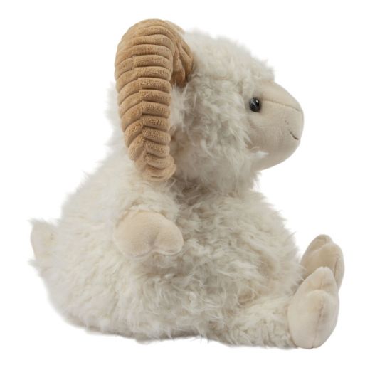 Knuffel Ram off white 28cm