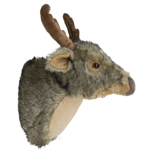 doudou tête de mur cerf 30cm*