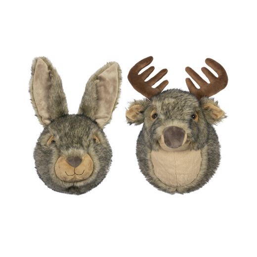 doudou tête de mur cerf 30cm*