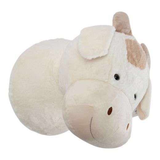 Wand Kopf Kuh off white XL