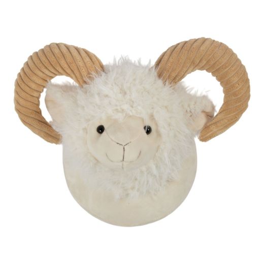 Wandkop Ram off white 33cm