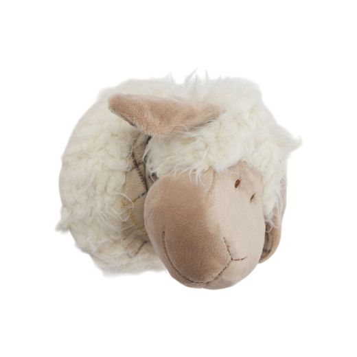 Wand Kopf Schafe off white S