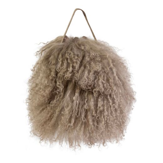 turstopper schaf lockiges haar beige 40x40cm