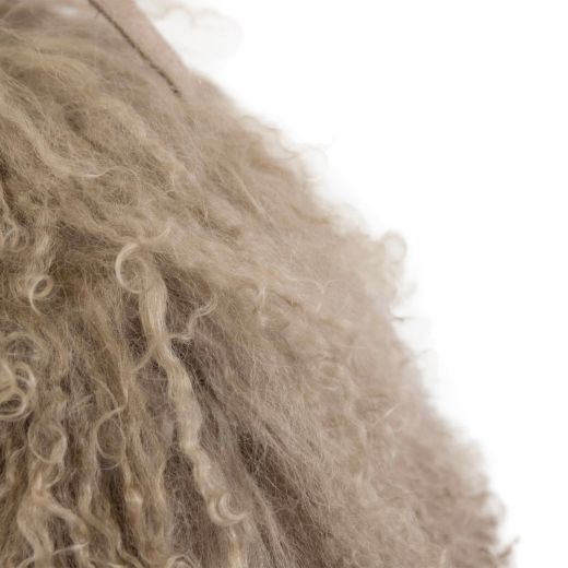 turstopper schaf lockiges haar beige 40x40cm