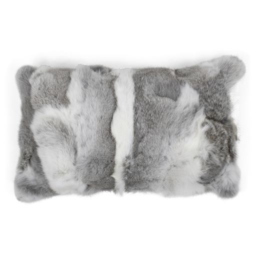 cushion rabbit mix grey 30x50cm (oryctolagus cuniculus)