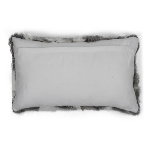 cushion rabbit mix grey 30x50cm (oryctolagus cuniculus)