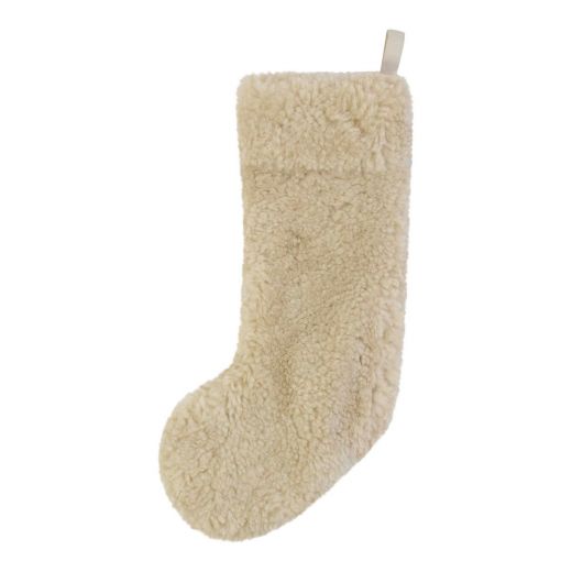 Chaussette de Noël Nouvelle-Zélande beige 25x50cm