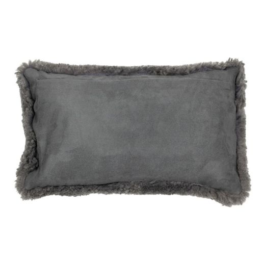 kissen neuseeland schaf grau 30x50cm*