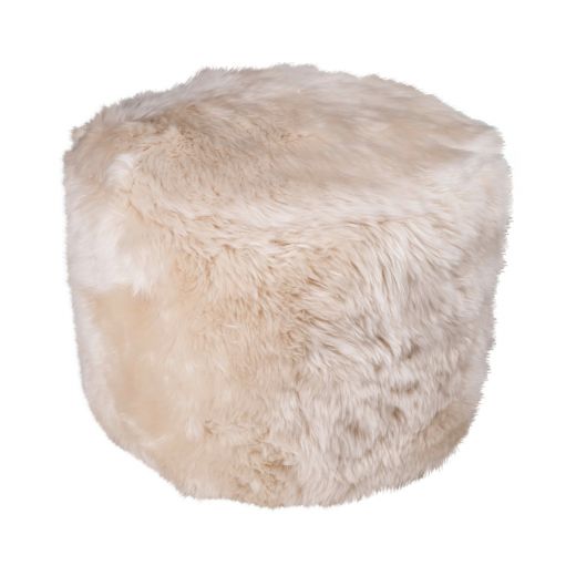 pouf new zealand sheep cream d45 h35 (ovis aries)