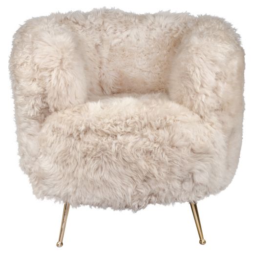 chair new zealand sheep off white (self assembly, pallet)