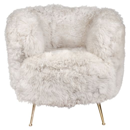 chair new zealand sheep white (self assembly, pallet)
