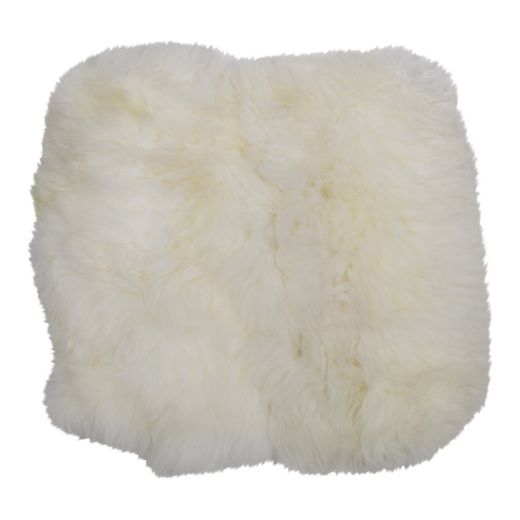 Coussin d'assise nouvelle-zélande mouton blanc cassé 40x40cm