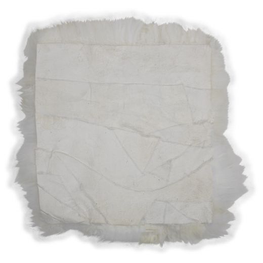Coussin d'assise nouvelle-zélande mouton blanc cassé 40x40cm