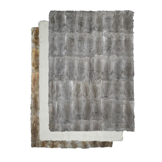 plaid konijn grijs 130x160cm