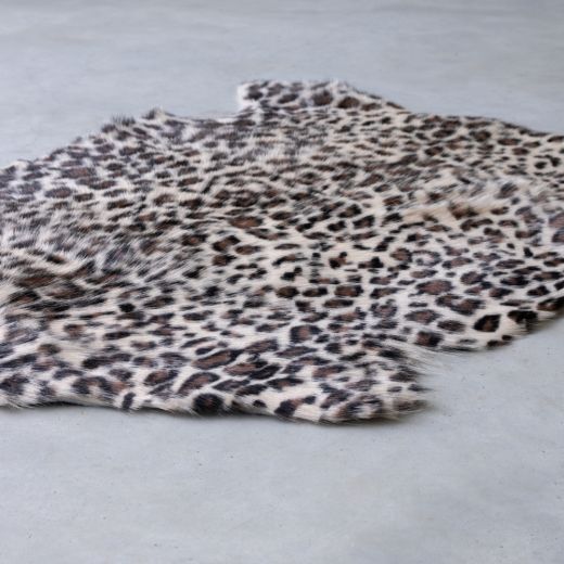 fell ziege leopard braun 60x90cm*