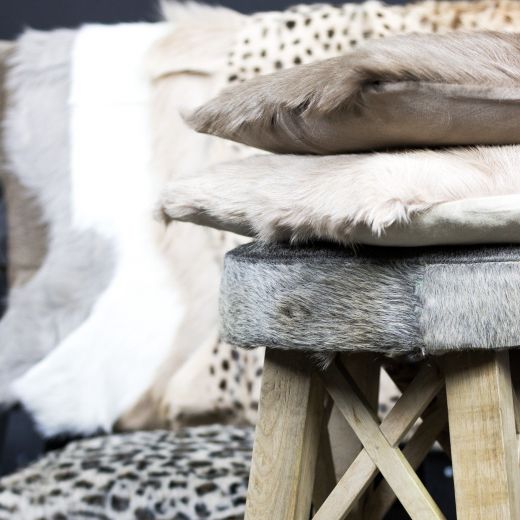 fell ziege leopard braun 60x90cm*