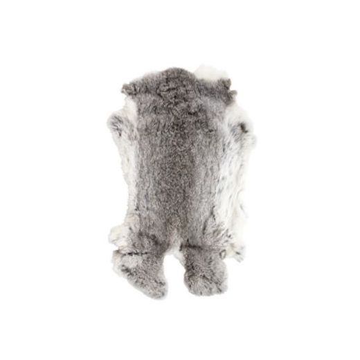 peau lapin gris 40cm