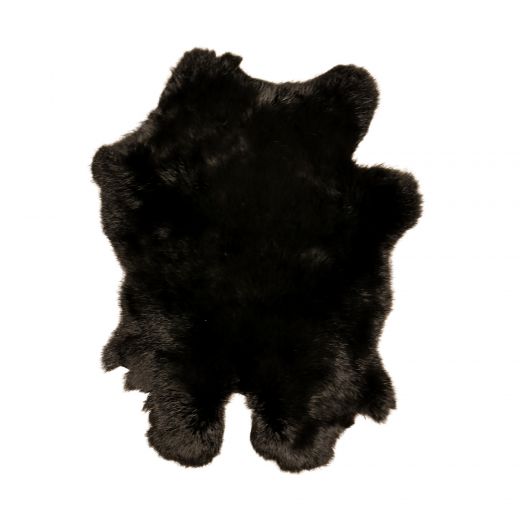 fell kaninchen schwarz 40cm