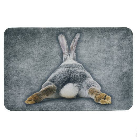paillasson lapin pattes postérieures étirées 75x50cm