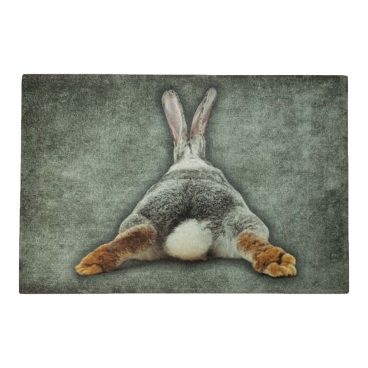 deurmat konijn achterpoten 75x50cm