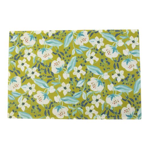 Paillasson Marie fleurs 75x50cm