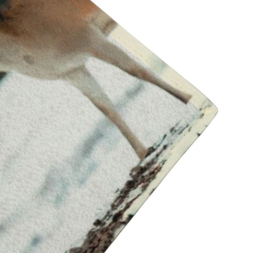 deurmat sneeuw roedel herten 75x50cm