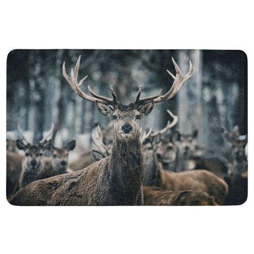 paillasson hiver cerf 75x50cm