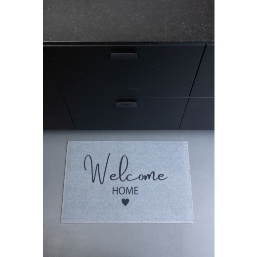paillasson welcome home gris 75x50cm