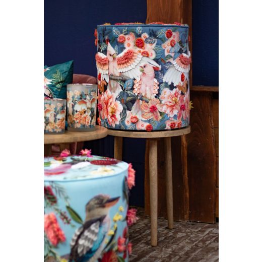 handgefertigte hocker fleury kakadu 40x40x45cm