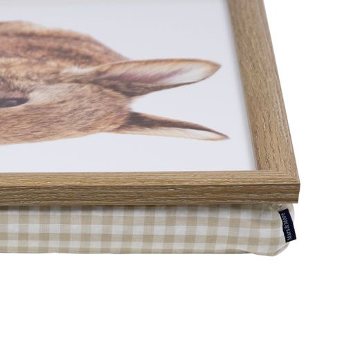 plateau coussin lapin couché 43cm*