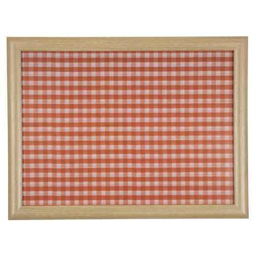 plateau coussin carreau rouge