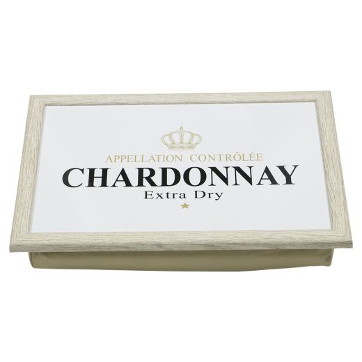 laptray wine chardonnay white 43cm