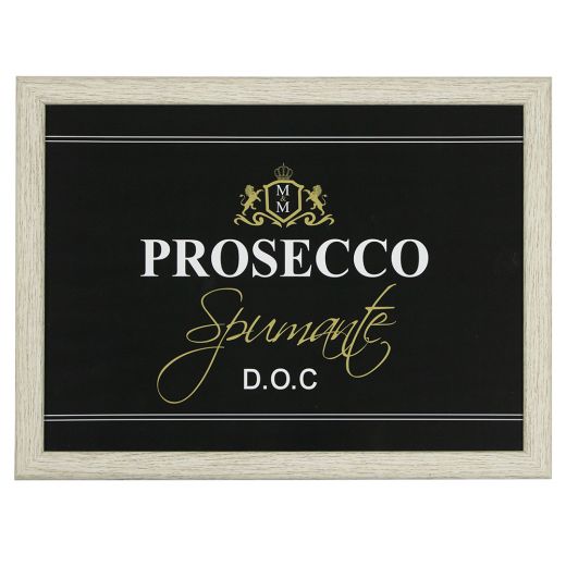 knietablett wine prosecco schwarz 43cm