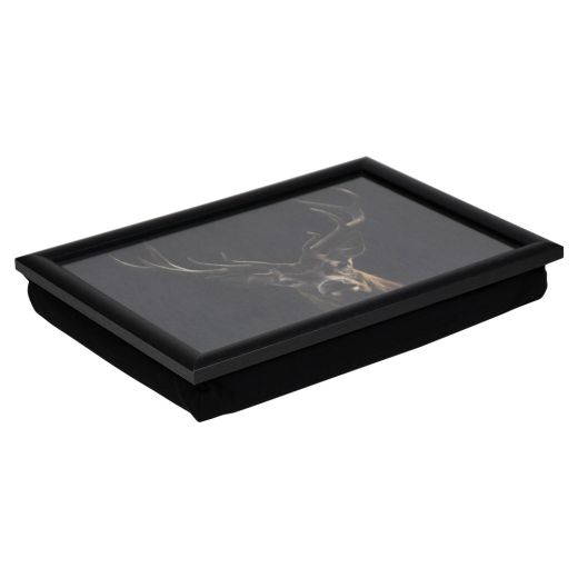 laptray black red deer 43cm