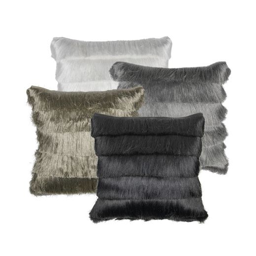 kussen franjes wit 45x45cm