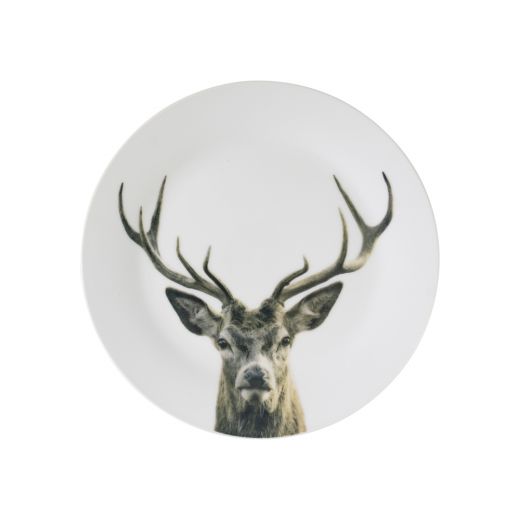 assiette cerf élaphe 19cm