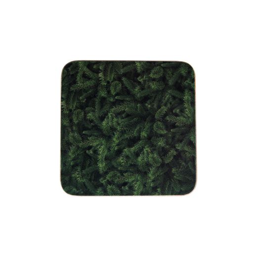 dessous de verre branches de sapin 10x10cm (6)*