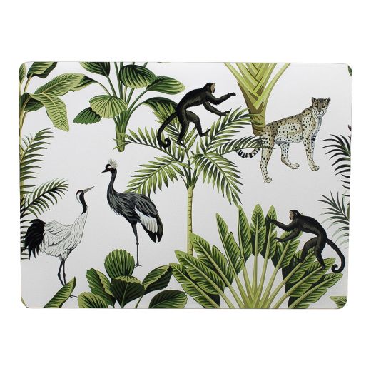 placemat jungle white 30x40cm (4)*