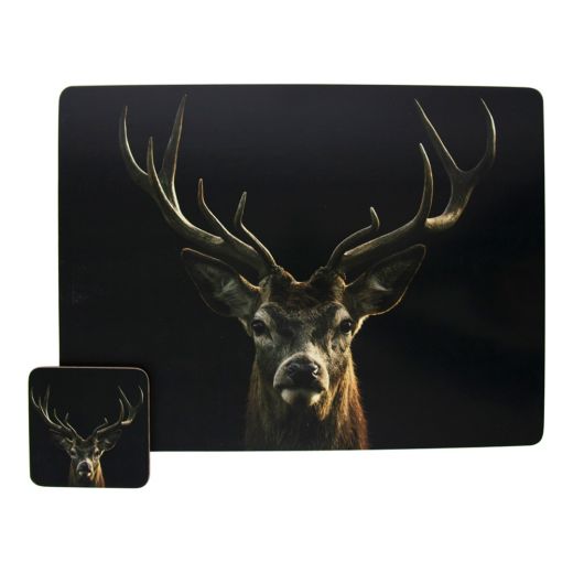 placemat black red deer 30x40cm (4)