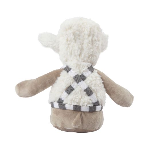 Mouton en peluche blanc 27cm