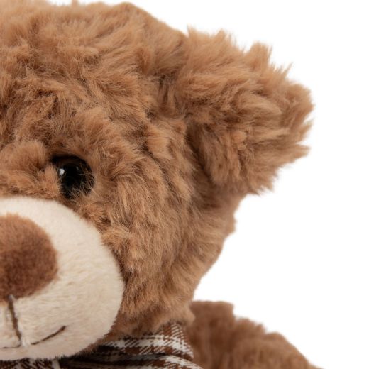 Cuddly Toy bear check bow ass 3 