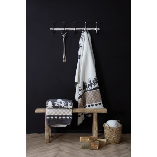 plaid bos grijs xl 150x200cm