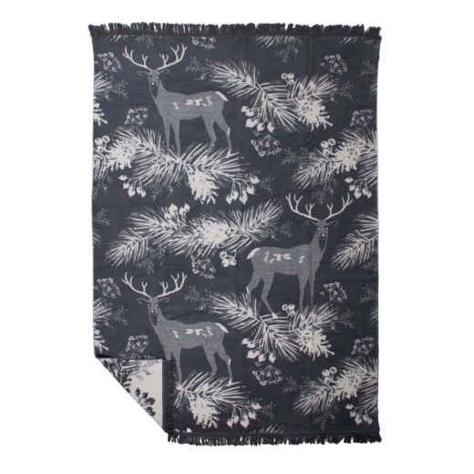 plaid forest deer xl 150x200cm