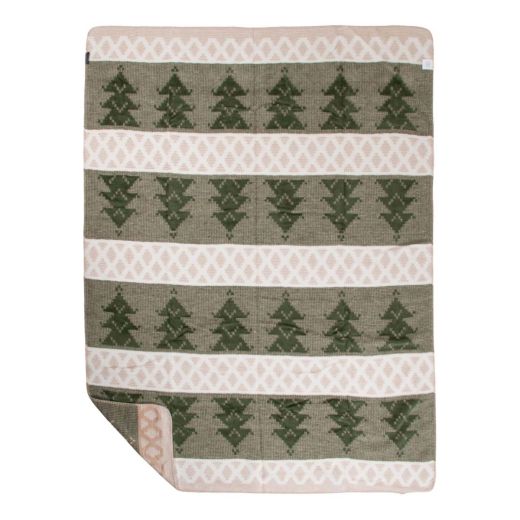 Plaid Abre blanc vert xl 150x200cm